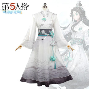 Shusheng-N Qi Shiyi antique dealers cosplay Identity Ⅴclothing Crown waist headband earrings glasses Halloween male Woman suit