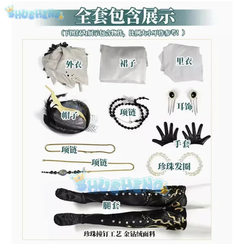 Reverse:1999 Isolde Jazz Spring And Autumn Cosplay Costume Cos Game Anime Party Uniform Hallowen Play Role Clothes Clothing