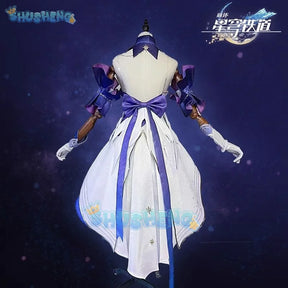 Robin Cosplay Costume Dress Honkai Star Rail Uniform Wings Headwear Earrings Singer Brother Sunday Halloween Party Women Prop