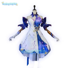 Robin Cosplay Costume Dress Honkai Star Rail Uniform Wings Headwear Earrings Singer Brother Sunday Halloween Party Women Prop