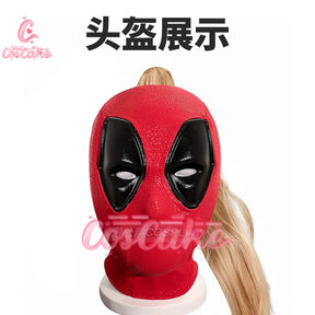 New Deadpool 3 Lady Cosplay Cosutme Wade Winston Wilson Jumpsuit Headgear Suit Halloween Women's Version Upgraded version