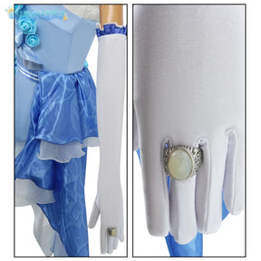 Shusheng-N Identity V Demi Bourbon Barmaid Rose Cosplay Costume Role Play Comic With Dress Hallowmas Party Wigs Animation Prop