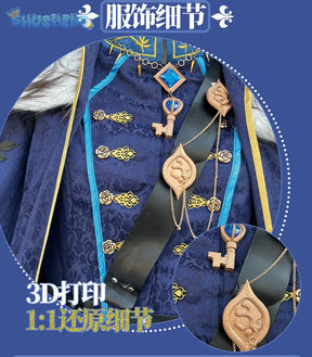 Shusheng-N Identity V Hermit Alva Lorenz Warden Game Suit Handsome Uniform Cosplay Costume Halloween Party Role Play Outfit Men Woman