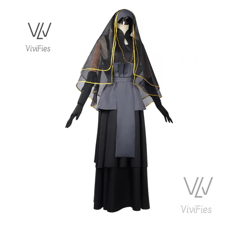 The Last Hyūga Hinata Black Wedding Dress Cosplay Anime Clothing Halloween Costumes For Women Gothic Black Dresses ACGN Party