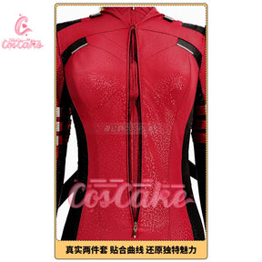 New Deadpool 3 Lady Cosplay Cosutme Wade Winston Wilson Jumpsuit Headgear Suit Halloween Women's Version Upgraded version