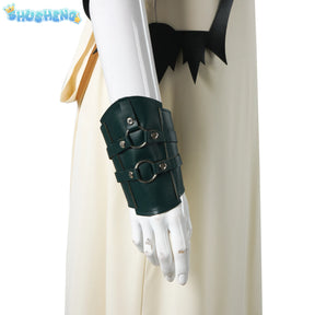 FF7 VII Cosplay Costume Aerith Gainsborough Kingdee Amusement Park  Dress Outfits Women Halloween Party Clothes For  S-XXXL