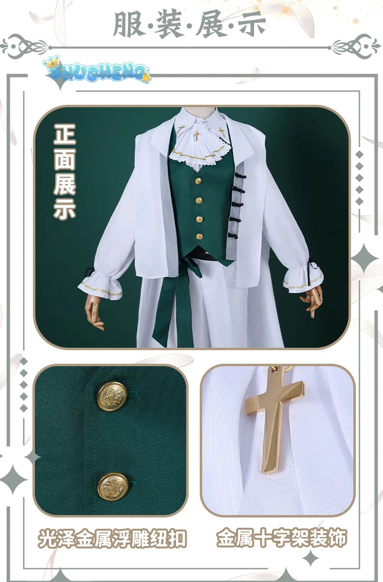 Identity V Aesop Carl Undertaker Cosplay Costume Cos Game Anime Party Uniform Hallowen Play Role Clothes Clothing IN STOCK