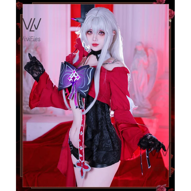 Thelema Cosplay Honkai Impact 3 Costume Fashion Uniform Game Suit Halloween Carnival Party Outfit Women New spot stocks