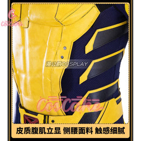 New Movie Deadpool 3 Wolverine Cosplay Costume Jumpsuit Vest Shoulder Armor Gloves Belt For Men Custom Made