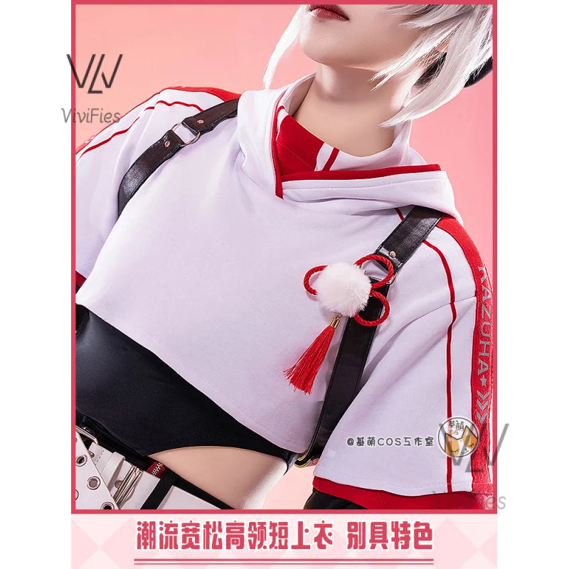 Kazuha Kiryu Cosplay Costume Wig Genshin Impact Kaedehara Kazuha Cosplay Halloween Party Uniform for Men Wowen Latest styles