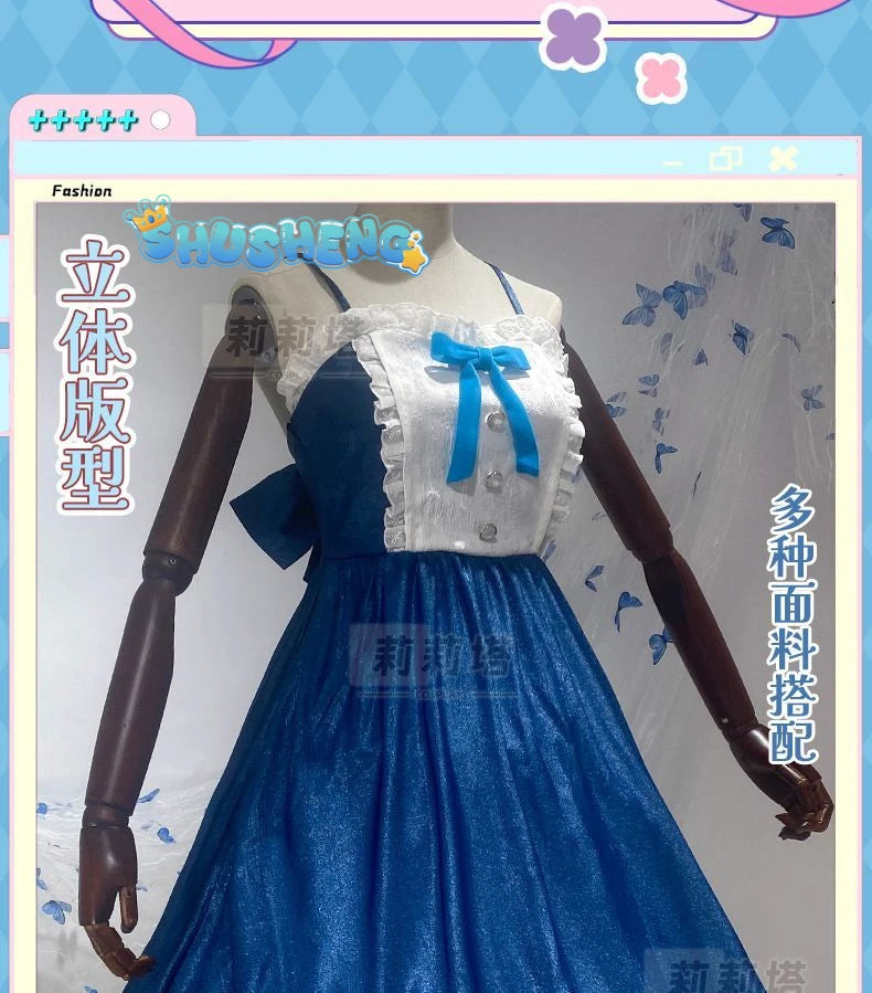 Anime Love Chunibyo & Other Delusion Takanashi Rikka Cosplay Costume Lolita Dress kawaii Halloween Costumes for Women