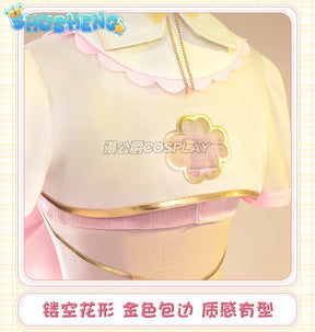 Game VTuber Ace Taffy Cosplay Costume Wig YouTuber Ace Taffy Princess Lolita Dress Uniform Women Halloween Party Suit