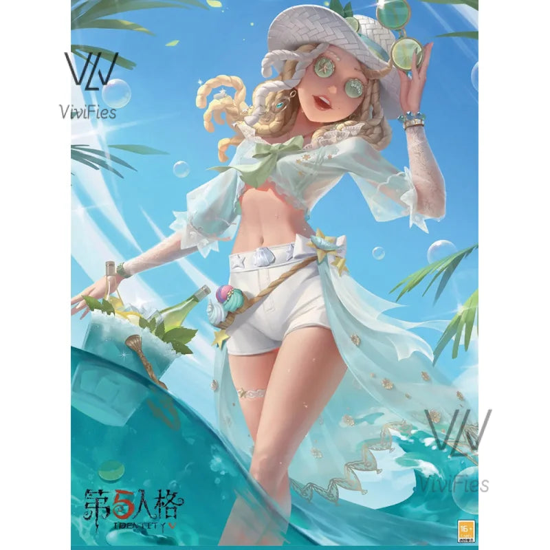 Game Identity V Cosplay Costumes Survivor Barmaid Demi Bourbon Sea Salt Mocktail Skin Cosplay Costume Uniforms Wig Halloween