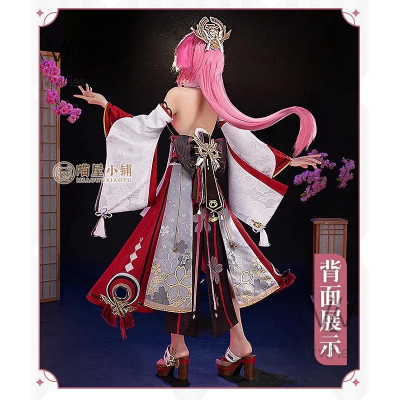 IN STOCK Yae Miko Cosplay Costume Impact Uniform Wig Cosplay Anime Chinese Style Halloween Costumes for Women Game