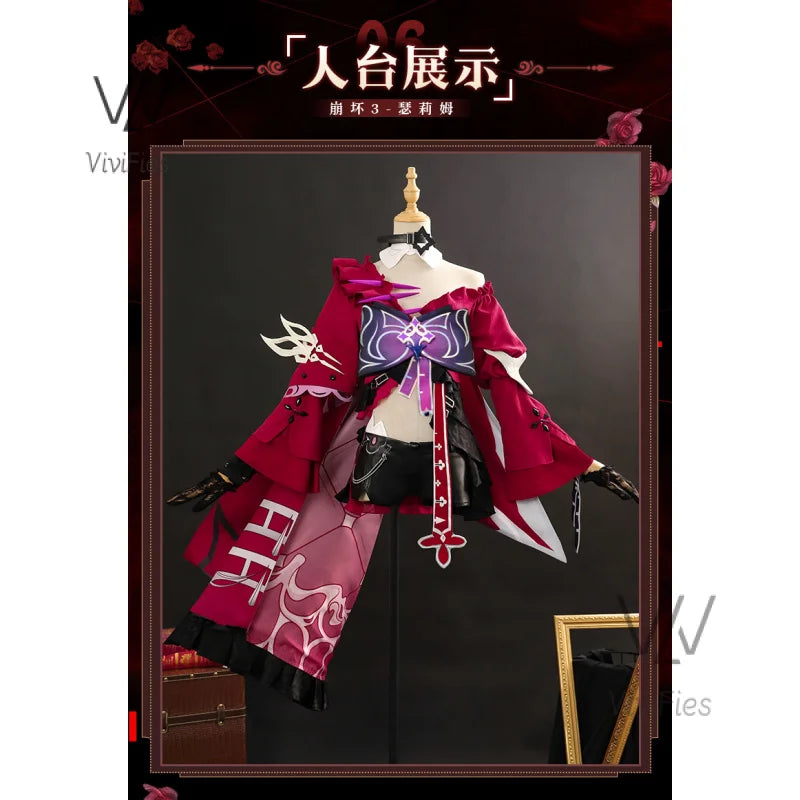 Thelema Cosplay Honkai Impact 3 Costume Fashion Uniform Game Suit Halloween Carnival Party Outfit Women New spot stocks