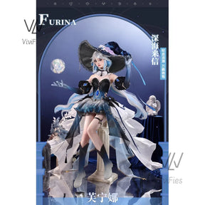 Genshin Impact Focalors Furina Cosplay Furina Gorgeous Dress Set, Female Wig Props, Halloween Party Dress Up Complete Set