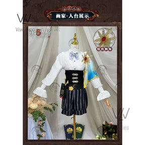 Edgar Valden Cosplay Game Identity V Costume Painter Golden Ratio Sweet Uniform Halloween Party Role Play Clothing spot goods