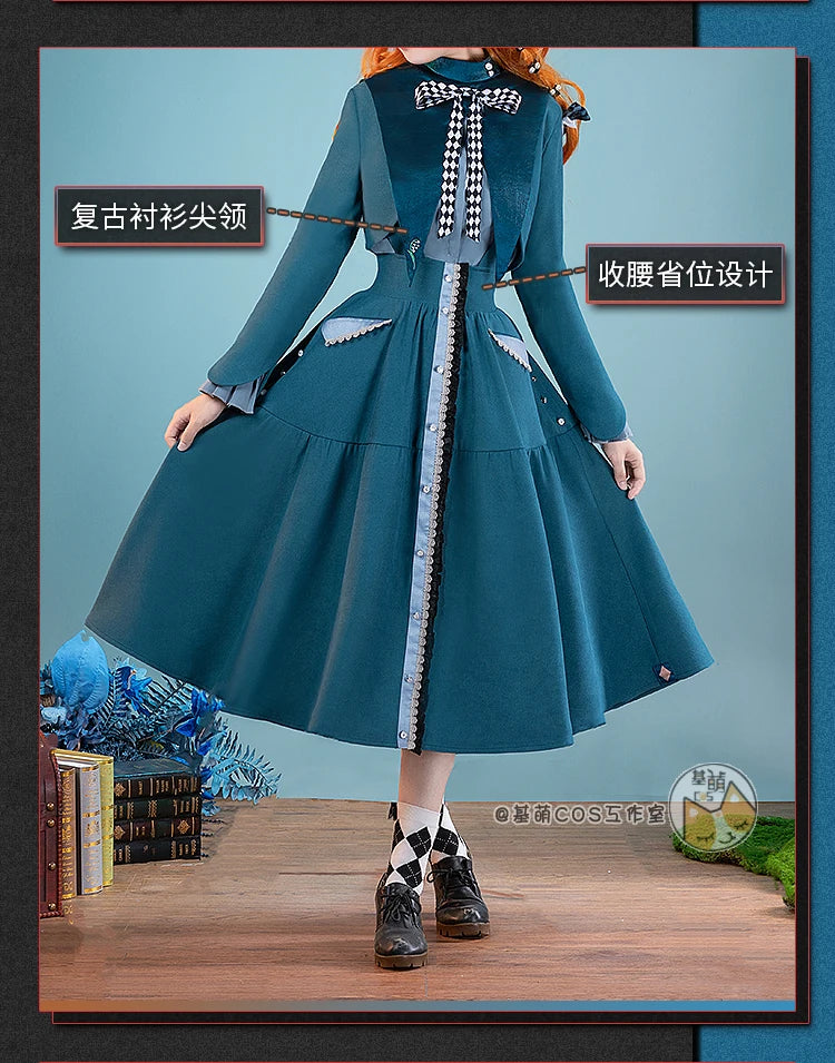 Reverse:1999 Sonetto 1st Anniversary Game Suit Lovely Dress Cosplay Costume Halloween Party Role Play Outfit Women