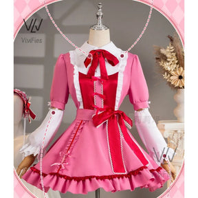 IN STOCK Panty& Stocking with Garterbelt Stocking Anarchy Cosplay Costume Wig Pink Lolita Dress Woman Sexy Kawaii Halloween Suit