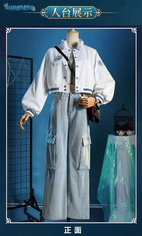 Identity V Qi Shiyi Antiquarian Game Suit Cool Uniform Cosplay Costume Halloween Carnival Party Role Play Outfit