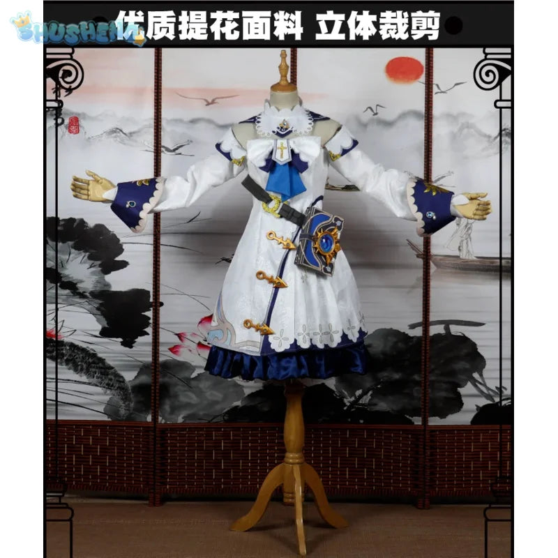 Genshin Impact Barbara Game Suit Lovely Princess Dress Uniform Cosplay Costume Halloween Party Outfit Custom-made