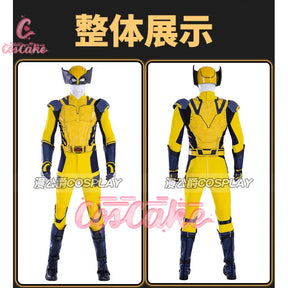 New Movie Deadpool 3 Wolverine Cosplay Costume Jumpsuit Vest Shoulder Armor Gloves Belt For Men Custom Made