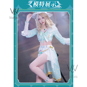 Game Identity V Cosplay Costumes Survivor Barmaid Demi Bourbon Sea Salt Mocktail Skin Cosplay Costume Uniforms Wig Halloween