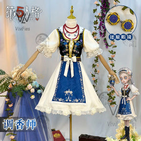 Vera Nair Cosplay Game Identity V Costume Perfumer The Dove-Like Yudit Skin Dress Halloween Party Role Play Clothing New