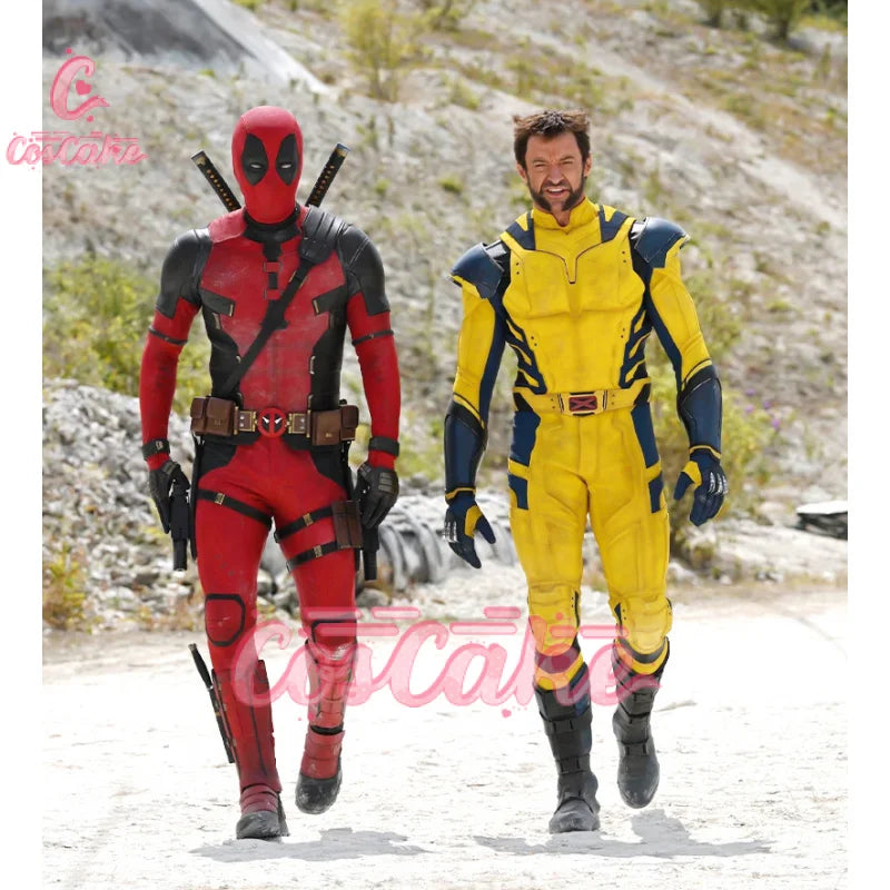 New Deadpool 3 Cosplay Cosutme Wade Winston Wilson Jumpsuit Belt Cosplay Costume Movie Anti-hero Suit Halloween