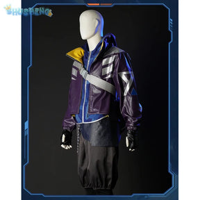 Anime Game LOL True Damage Ekko Fashion Uniform Cosplay Costume Halloween Carnival Party Outfit Casual Clothing Men