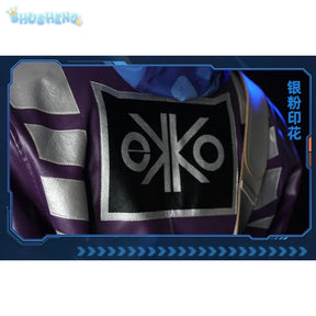 Anime Game LOL True Damage Ekko Fashion Uniform Cosplay Costume Halloween Carnival Party Outfit Casual Clothing Men