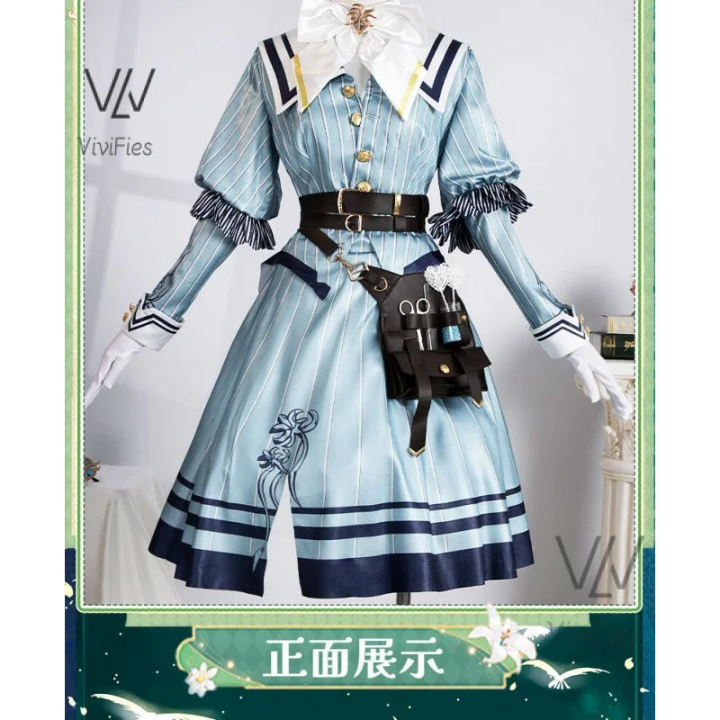 Game Identity V Cosplay Costume Emily Dyer Doctor Preserved Flower Gorgeous Uniform with Accessories Women Halloween Party Suits