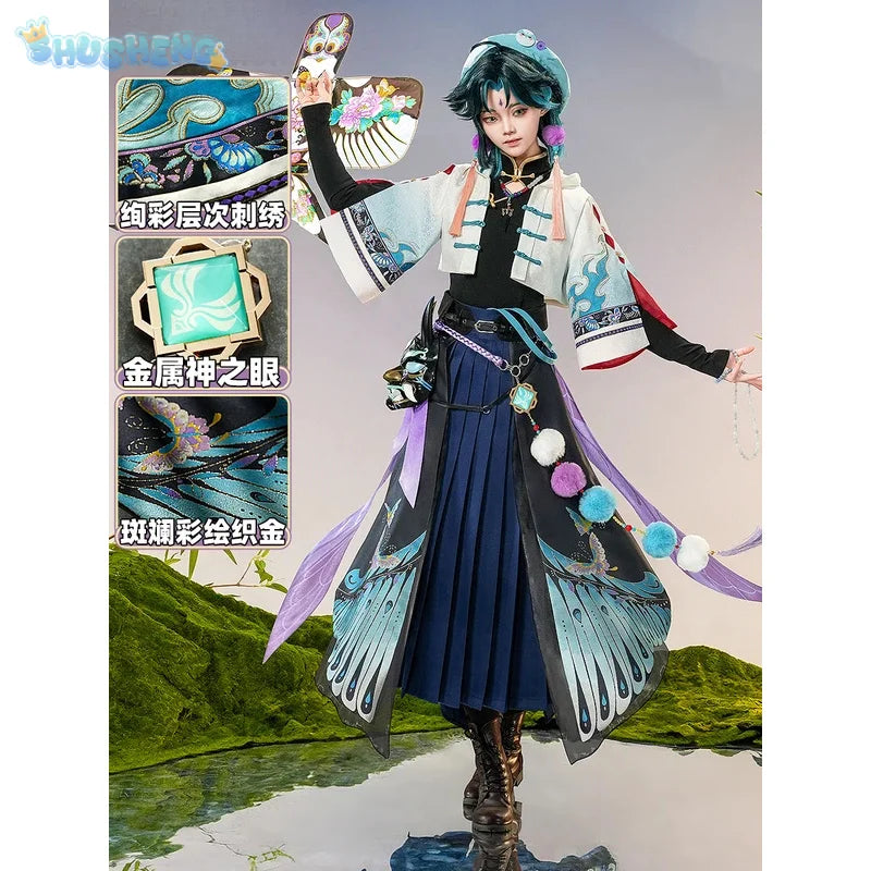 Genshin Impact Xiao Men Cosplay Costume Cos Game Anime Party Uniform Hallowen Play Role Clothes Xiao Clothing