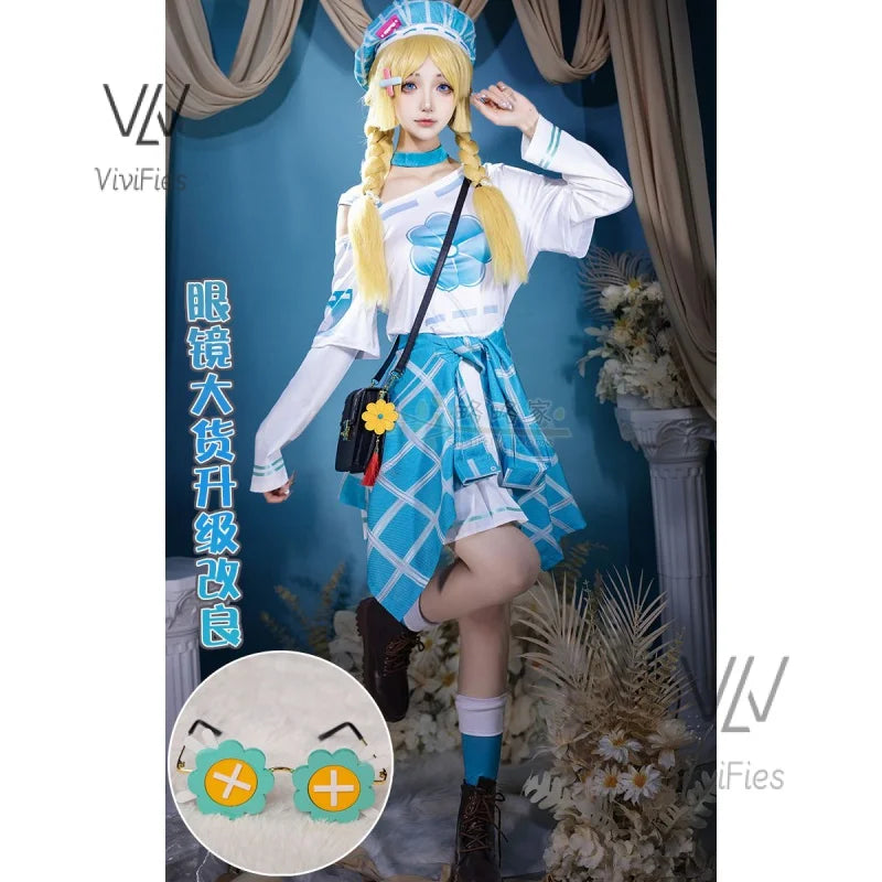 Anne Lester Cosplay Costume Game Identity V Toy Merchant Fashion Uniform Role Play Clothing Carnival Halloween Suit Pre-sale