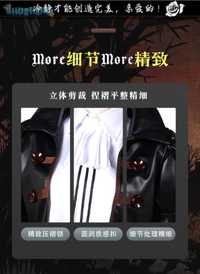 Game Darkest Cosplay Costume Dungeon Grave Robber Role Play Woman Man High Quality Clothes Halloween Party Comic-Con Hat Set