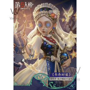 Vera Nair Cosplay Game Identity V Costume Perfumer The Dove-Like Yudit Skin Dress Halloween Party Role Play Clothing New