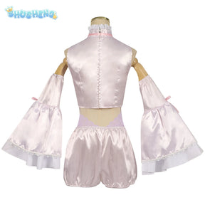 Anime MahoAku Byakuya Mimori Cosplay Costume Wig Uniform The Magical Girl and The Evil Lieutenant Used To Be Archenemies Women