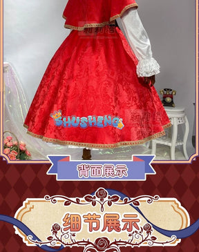 Shinku cosplay Rozen maid den Shinku cosplay Halloween red dress costume custom made S-XXL