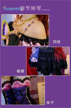 Aikatsu! Series Shibuki ran Rose set cosplay costume cos game anime party uniform Hallowen play role clothes clothing