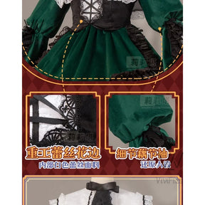 Amine Rozen Maiden Sui sei seki Cosplay Costume Mercury Lampe Dress Halloween Party Gorgeous Lolita Girl Dress Up Dress