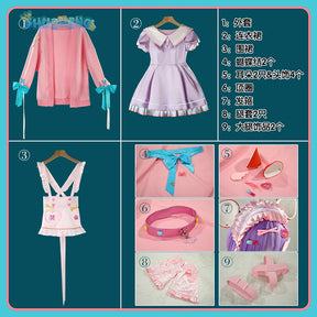 Vtuber Ratna Petit game suit elegant lovely dress uniform cosplay costume Halloween Carnival party role play outfit