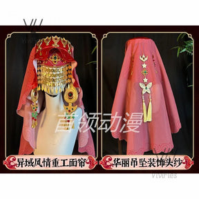 Game Identity V Entomologist Melly Plinius Cosplay Costume Chinese Ancient Dress Suit With Veil Halloween Uniforms Custom Made