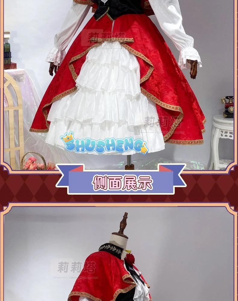 Shinku cosplay Rozen maid den Shinku cosplay Halloween red dress costume custom made S-XXL