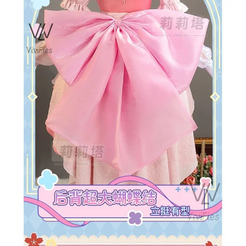 IN STOCK Anime Little Goddes Kamichama Karin Hanazono Karin Gorgeous Elegant Dress Pink Uniform Cosplay Costume Halloween Outfit