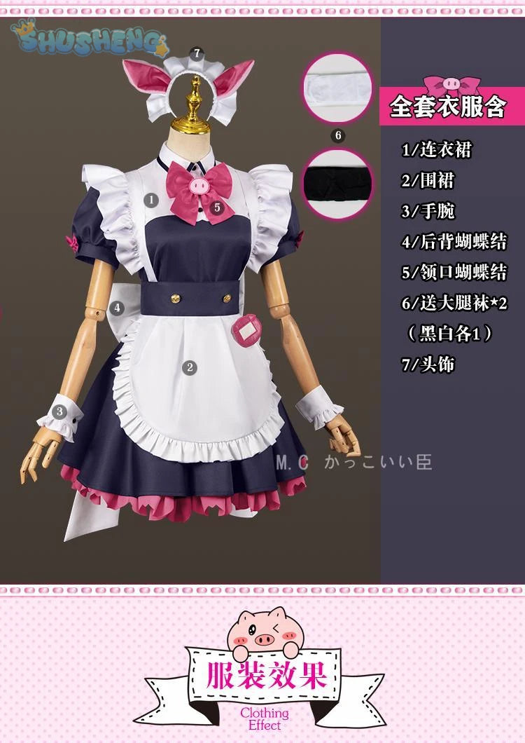 Akiba Maid War Wahira Nagomi Mannen Ranko Shiipon Hiiragi Yume Cosplay Sweet and sexy maid headwear accessories Halloween set