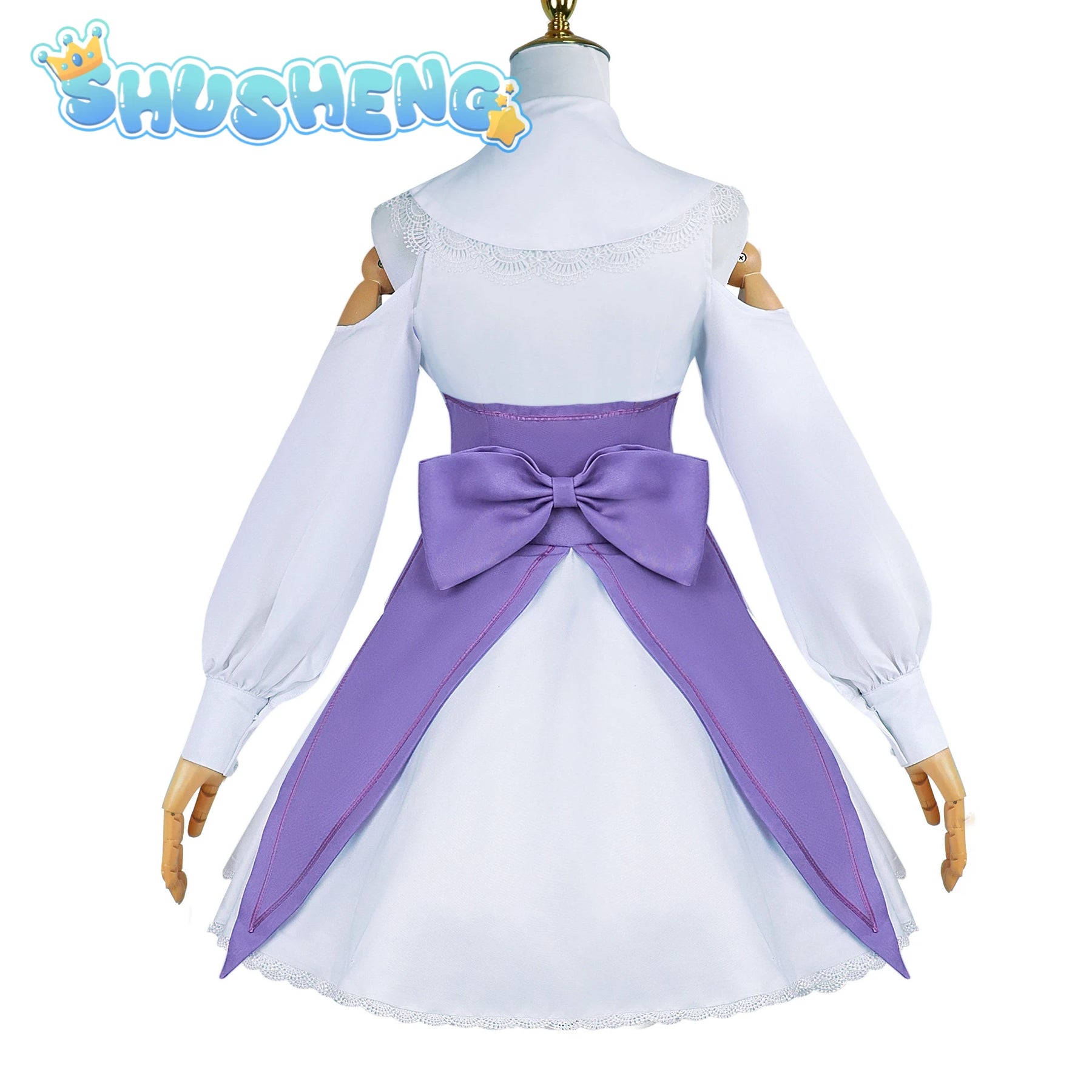 Emilia Cosplay Anime Re:Life In A Different World From Zero Costume Palgantong Dress Halloween Party Role Play Clothing XS-XXXL