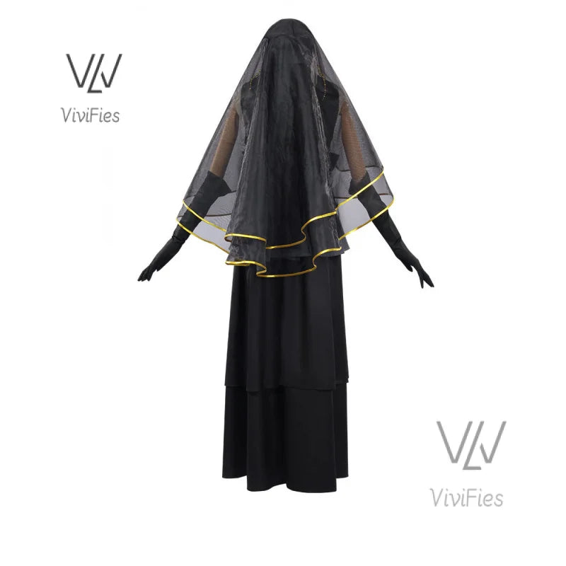 The Last Hyūga Hinata Black Wedding Dress Cosplay Anime Clothing Halloween Costumes For Women Gothic Black Dresses ACGN Party