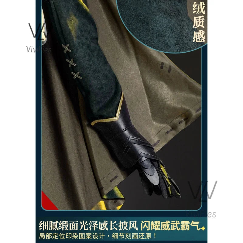 Identity V Knight Survivor Fashion Game Suit Handsome Uniform Cosplay Costume Halloween Party Role Play Outfit Men