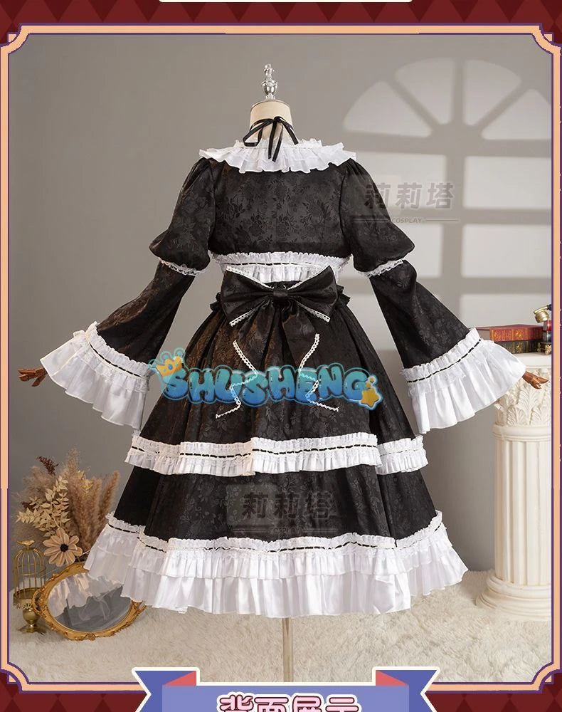 Anime Misamisa Cosplay Costume MisaMisa wig Dark Lolita Style Uniform Halloween Party Girl Dress Up Complete Set S-XXL