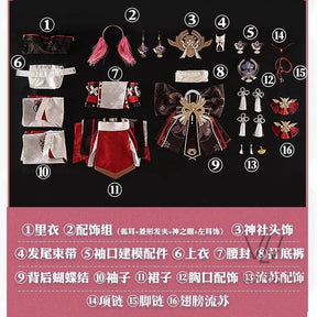 IN STOCK Yae Miko Cosplay Costume Impact Uniform Wig Cosplay Anime Chinese Style Halloween Costumes for Women Game